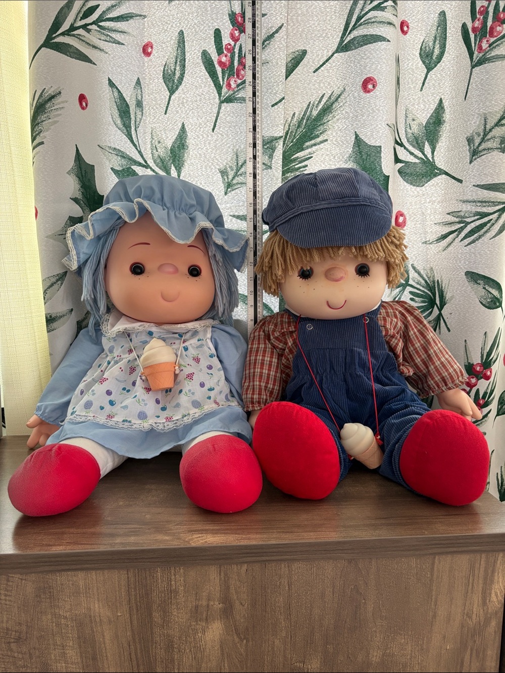 Vintage Ice Cream Doll Boy & Girl 24"